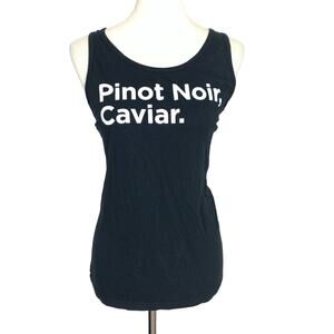 Bella Canvas Pinot Noir Caviar Netflix Black Graphic Tank Medium